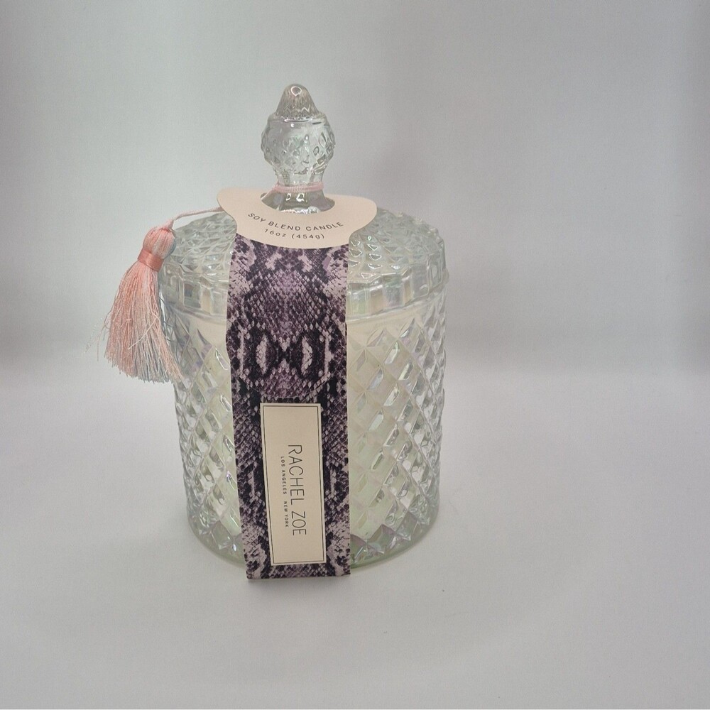 RACHEL ZOE-DOUBLE WICKED LINEN SOY CANDLE-OPEN BOX 16 OZ/454 GRAMS